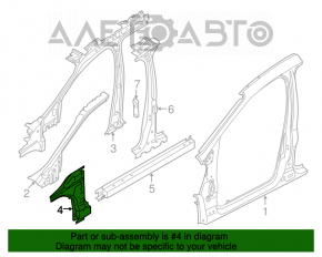 Bara de protecție față stânga Ford Escape MK3 13-