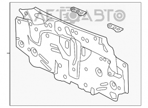 Panoul din spate al Honda CRZ 11-16 este ruginit.