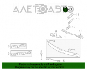 Emblema spate Cadillac CTS 15-19 restilizată