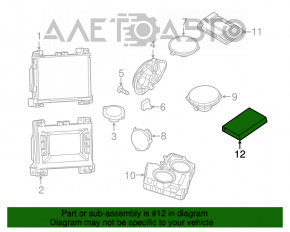 Amplificatorul Dodge Challenger 15-19 restilizat