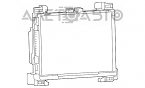 Monitor, display, navigație Dodge Challenger 15-19 restilizat 8 inch touchscreen