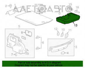 Spumă de polistiren sub instrumentul Cadillac CTS 14-