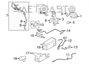 Canistra cu absorbant de cărbune Mitsubishi Outlander Sport ASX 10-