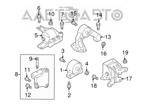 Pernele motorului din spate Mitsubishi Outlander Sport ASX 10- 2.0, noi, originale