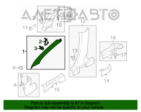 Capacul amortizorului frontal stânga Mitsubishi Outlander Sport ASX 10- gri.