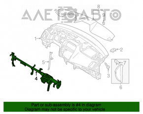 Tubul de subtorpilor pentru întărirea Mitsubishi Outlander Sport ASX 10-