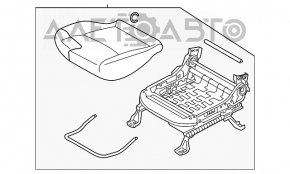 Scaun pasager Mitsubishi Outlander Sport ASX 16-18 fără airbag, material textil negru.