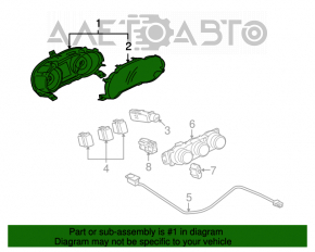 Panoul de instrumente Mitsubishi Outlander Sport ASX 12-18 2.0