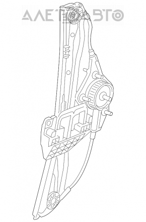 Geam electric cu motor spate stânga Mini Cooper Countryman R60 10-16