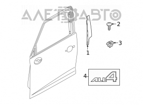 Накладка двери боковая передняя правая Mini Cooper Countryman R60 10-16