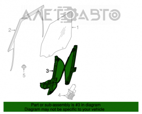 Geam electric cu motor fata dreapta Mini Cooper Countryman R60 10-16