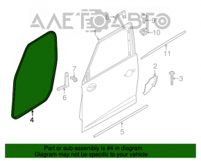 Уплотнитель дверного проема передний правый Mini Cooper Countryman R60 10-16