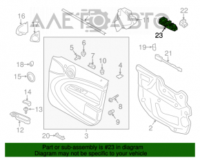 Controlul geamului electric din față, stânga, pentru Mini Cooper Countryman R60 10-16