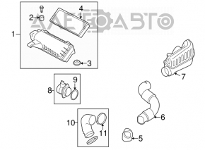 Corpul filtrului de aer Mini Cooper Countryman R60 10-16 1.6