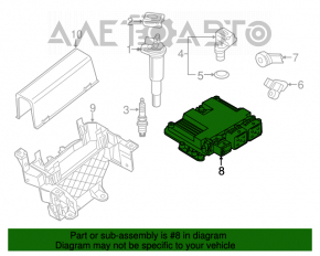 Блок ECU компьютер двигателя Mini Cooper Countryman R60 10-16 1.6