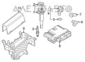 Блок ECU компьютер двигателя Mini Cooper Countryman R60 10-16 1.6