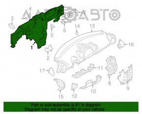 Tubul de subtorpilor pentru Mini Cooper Countryman R60 10-16