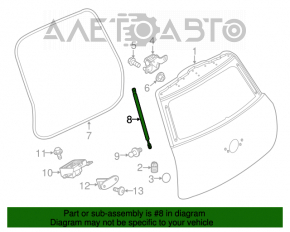 Amortizorul ușii portbagajului stâng Mini Cooper Countryman R60 10-16