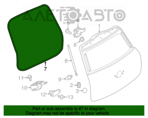 Garnitura de cauciuc pentru ușa portbagajului Mini Cooper Countryman R60 10-16