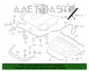 Amortizor capota stânga Mini Cooper Countryman R60 10-16