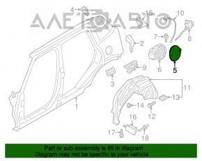 Capacul rezervorului de combustibil asamblat Mini Cooper Countryman R60 10-16