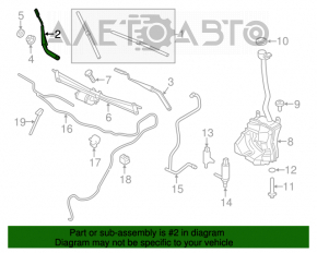 Frânghie de ștergător dreapta Mini Cooper Countryman R60 10-16