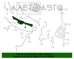 Trapezul de curățare a parbrizului cu motor pentru Mini Cooper Countryman R60 10-16