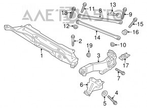 Bara spate Mini Cooper Countryman R60 10-16 fwd