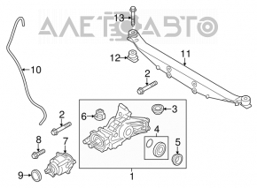 Suport suportului de reductor spate Mini Cooper Countryman R60 10-16 awd