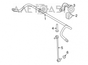 Bară stabilizatoare față dreapta Mini Cooper Countryman R60 10-16 nouă, neoriginală APPLUS