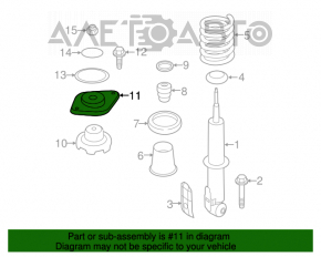 Suport amortizor spate dreapta Mini Cooper Countryman R60 10-16