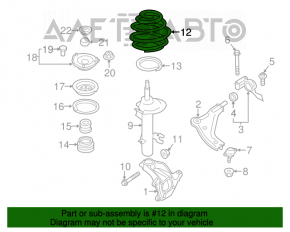 Пружина передняя правая Mini Cooper Countryman R60 10-16