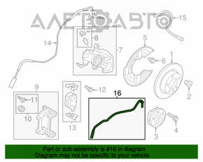 Датчик ABS задний правый Mini Cooper Countryman R60 10-16