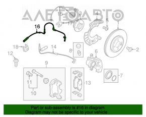 Датчик ABS передний левый Mini Cooper Countryman R60 10-16