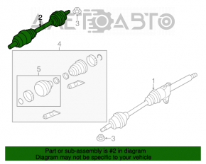 Ax cu roți față stânga Mini Cooper Countryman R60 10-16 1.6 automat