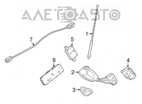 Mufă antenă Mini Cooper Countryman R60 10-16 fără navigație