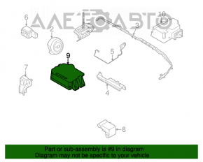 Modulul airbag SRS computer pentru airbag-urile de siguranță Mini Cooper Countryman R60 10-16