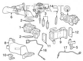 MAP sensor Cadillac CTS 14- rwd 2.0т