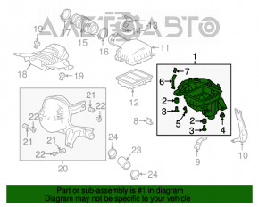 Corpul filtrului de aer Honda Accord 18-22 1.5T