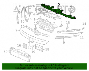 Suportul de montare a spoilerului frontal pentru Honda Accord 18-22