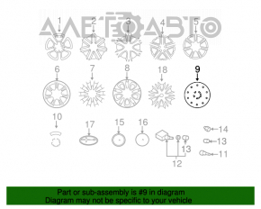 Комплект дисков R16 железки Subaru Outback 10-14