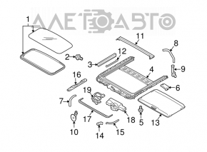 Perdeaua portbagajului Subaru Outback 10-14