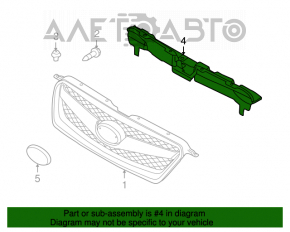 Накладка телевизора Subaru Outback 10-14