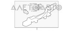 Mecanism mâner ușă stânga spate Acura ILX 13 - nou original OEM