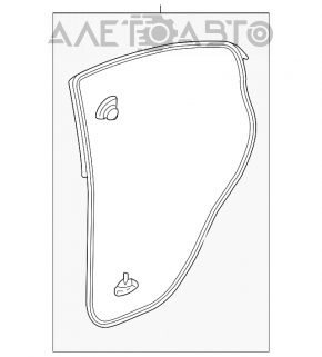 Garnitura ușii din spate stânga pentru Acura ILX 13-