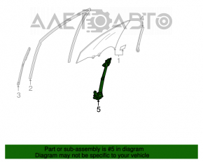 Стеклоподъемник с мотором передний правый Acura ILX 13-15