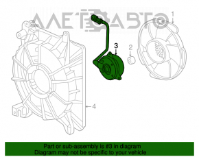 Motorul ventilatorului de răcire stânga pentru Acura ILX 13-15