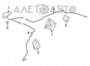 Antena aripă Acura ILX 13-