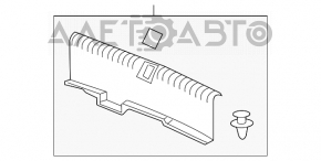 Capacul portbagajului pentru Acura ILX 13-15 negru, uzat