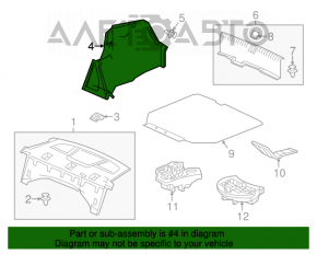 Capacul arcului drept Acura ILX 13-15